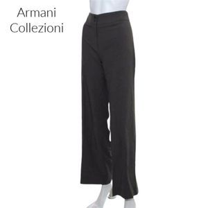 Armani Collezioni Taupe Tan Flare Dressy Pants